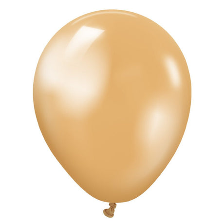Latex Balloons 5 Inch Metallic Gold