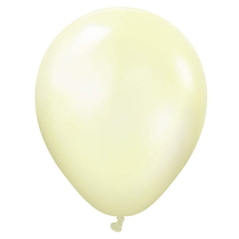 Latex Balloons 5 Inch Kalisan Metallic Pearl Lemon