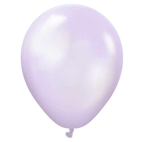 5 Inch Latex Balloons Metallic Pearl Lilac