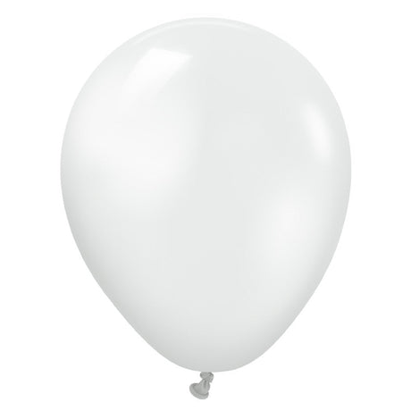 Latex Balloons 5 Inch Metallic Pearl White