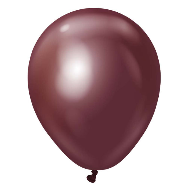 Latex Balloons 5 Inch Kalisan Mirror Burgundy