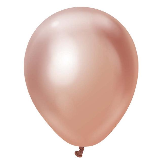 Latex Balloons 5 Inch Mirror Rose Gold