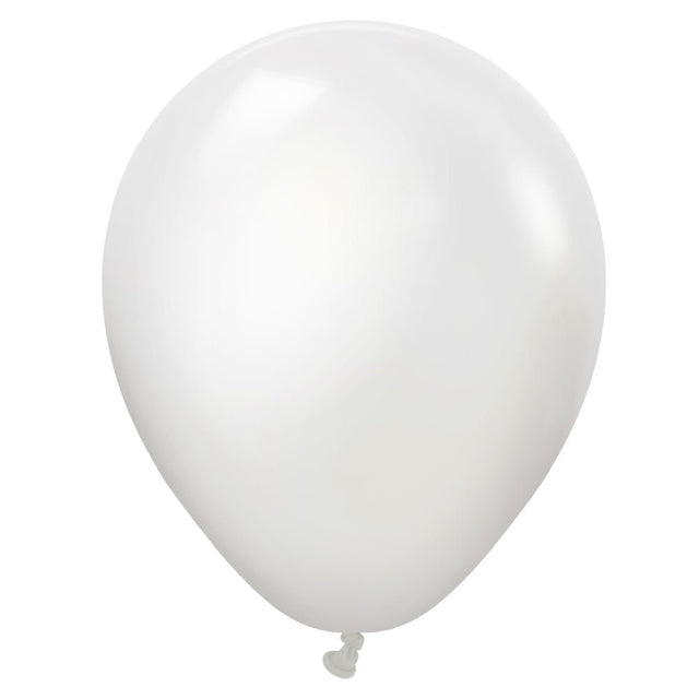 Latex Balloons 5 Inch Kalisan Opaque Satin Snow White