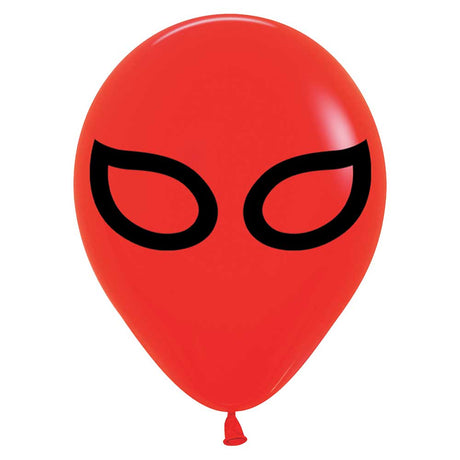 Latex Balloons Luchador Mask Fashion Red