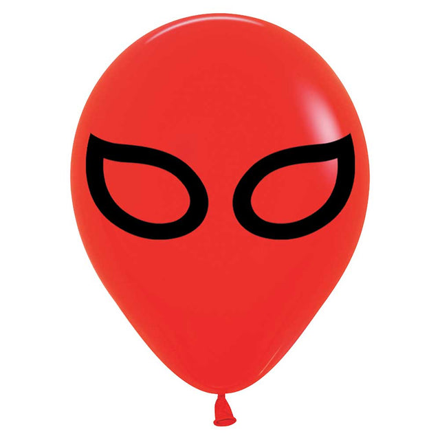 Latex Balloons Luchador Mask Fashion Red