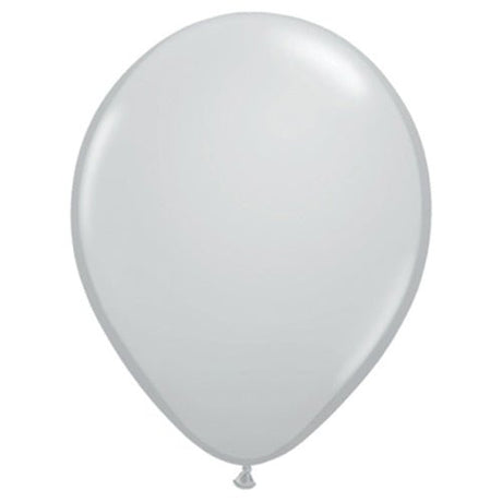 Latex Balloons Gray 5 Inch Pack of 100