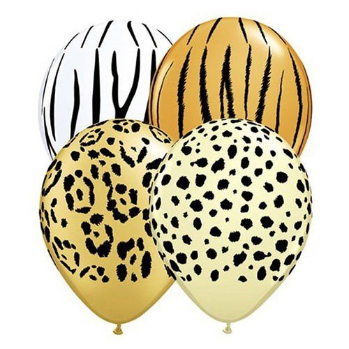 Safari Assortment Latex Balloons 5 Inch