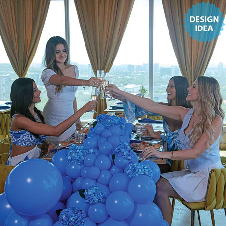 Latex Balloons 5 Inch Sempertex Deluxe Periwinkle Blue