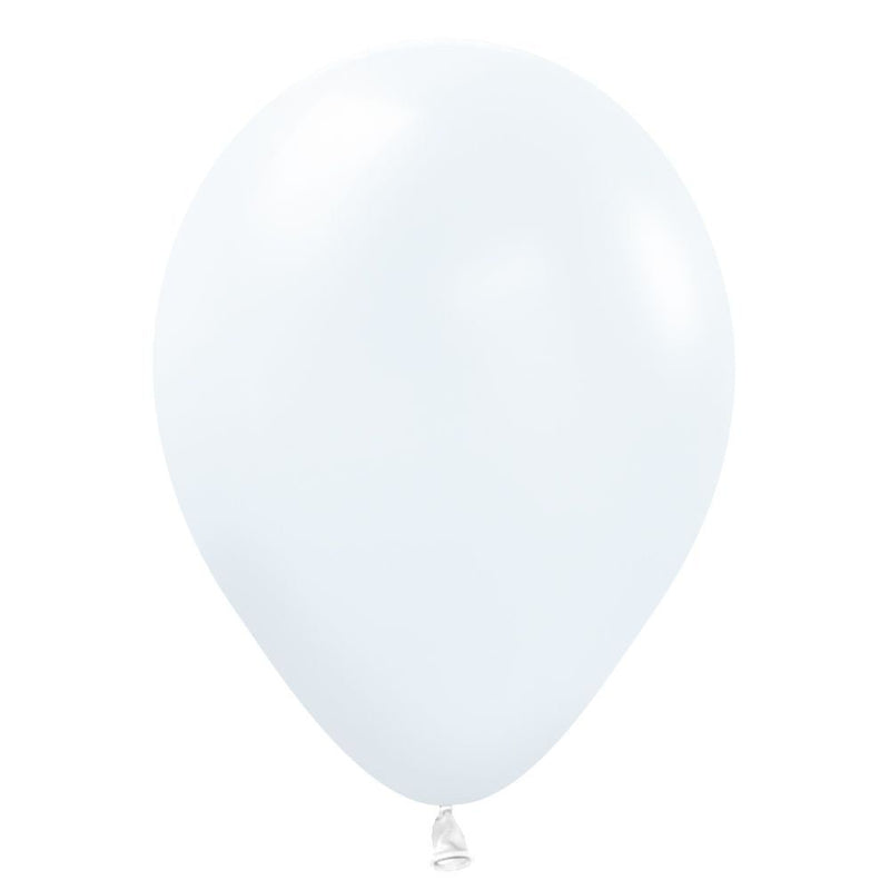 Latex Balloons 5 Inch Sempertex Fashion White
