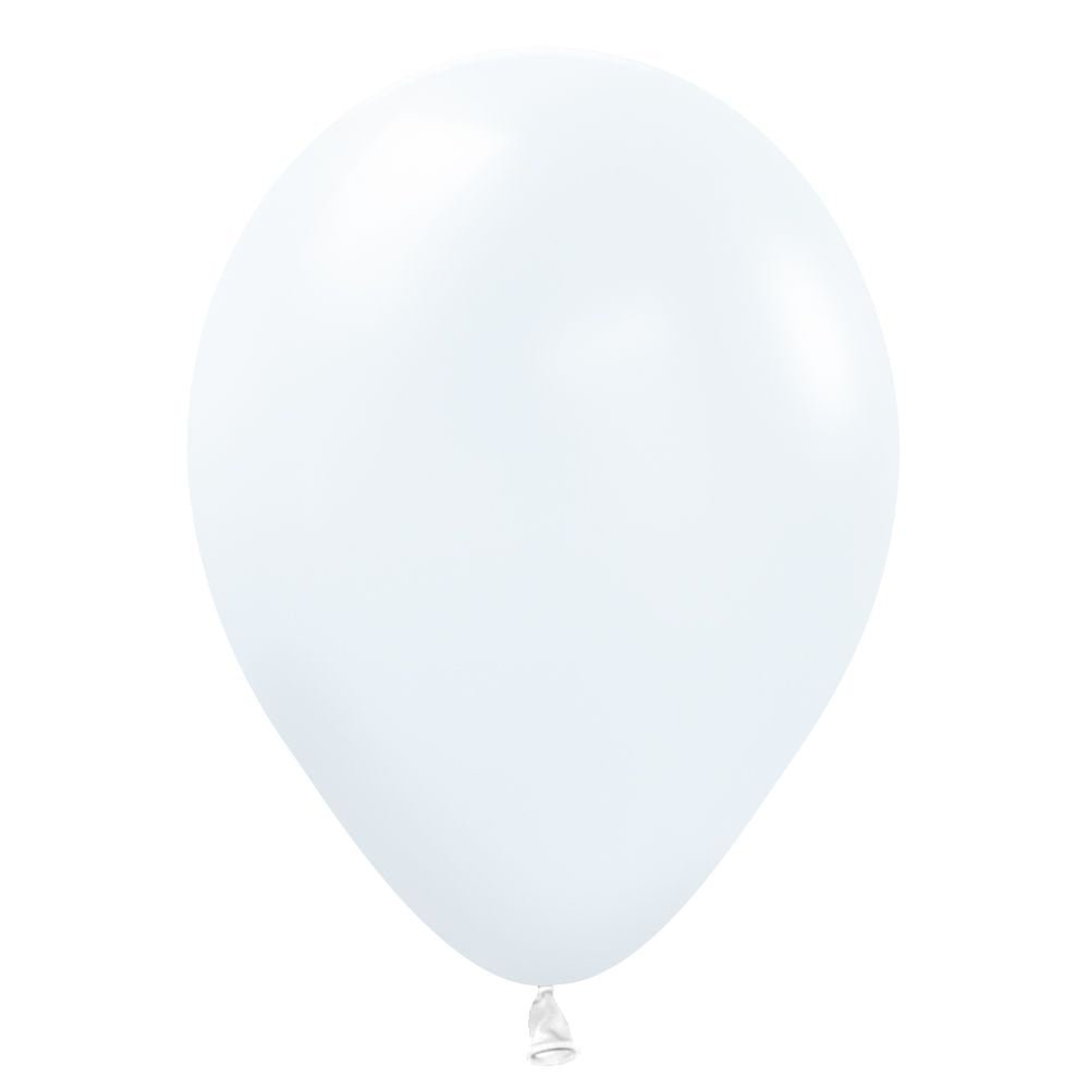 Latex Balloons 5 Inch Sempertex Fashion White