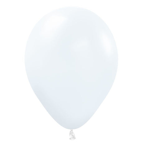 Latex Balloons 5 Inch Sempertex Fashion White