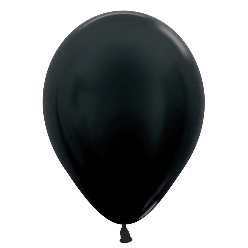 Latex Balloons 5 Inch Metallic Black