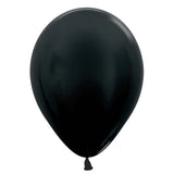 Latex Balloons 5 Inch Metallic Black