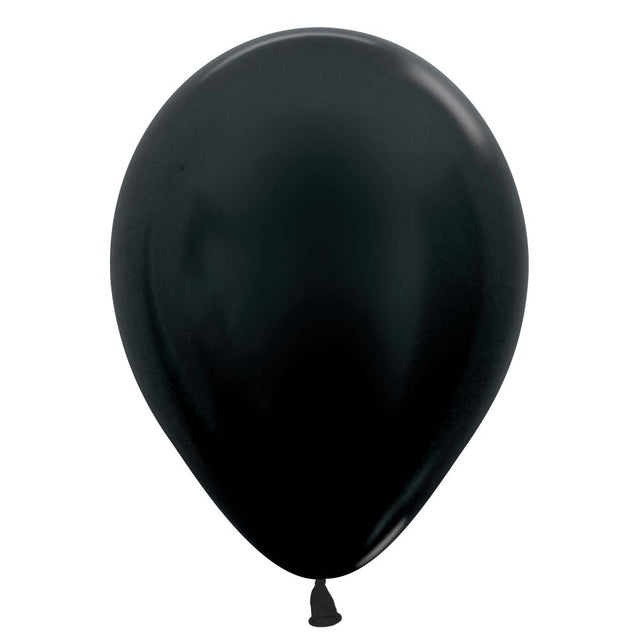 Latex Balloons 5 Inch Metallic Black