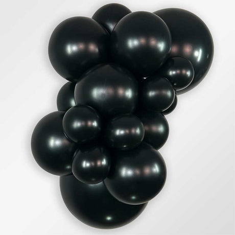 Latex Balloons 5 Inch Metallic Black