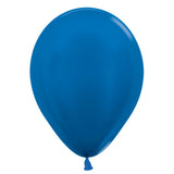 Latex Balloons 5 Inch Metallic Blue