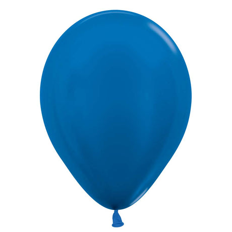 Latex Balloons 5 Inch Metallic Blue