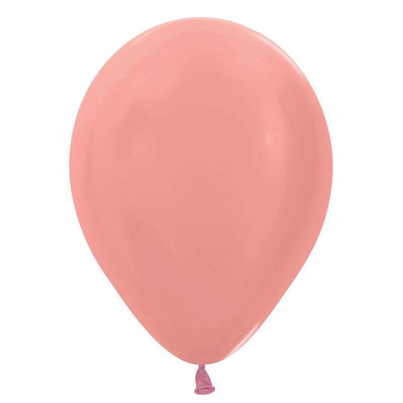Latex Balloons 5 Inch Metallic Rose Gold