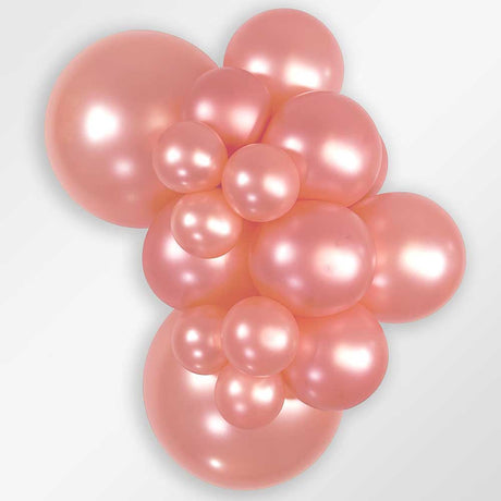 Latex Balloons 5 Inch Metallic Rose Gold