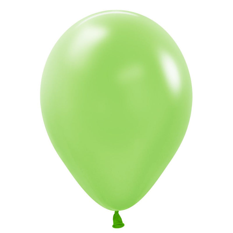 5 Inch Latex Balloons Neon Green