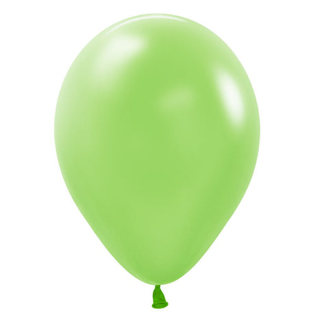 5 Inch Latex Balloons Neon Green