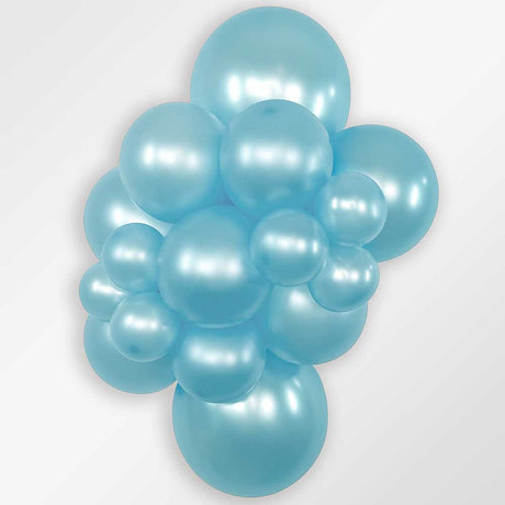 5 Inch Pearl Blue Latex Balloons