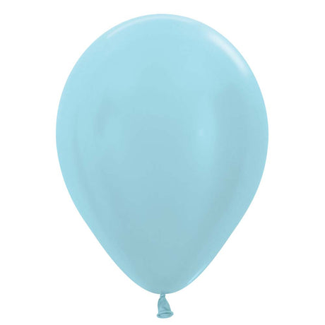 5 Inch Pearl Blue Latex Balloons