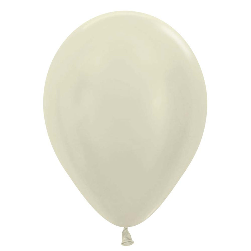 Latex Balloons 5 Inch Pearl Ivory