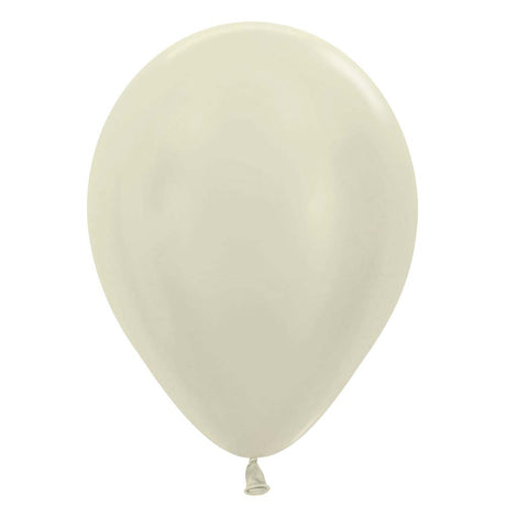 Latex Balloons 5 Inch Pearl Ivory