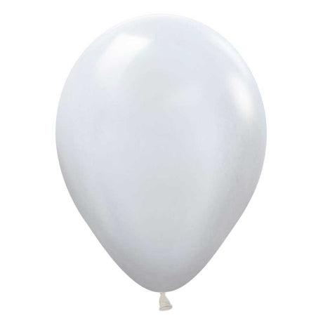 Latex Balloons 5 Inch Pearl White