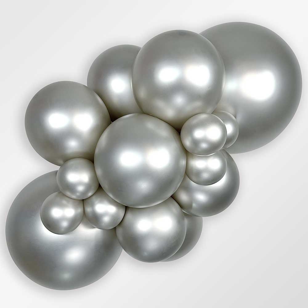 Latex Balloons 5 Inch Sempertex Reflex Silver