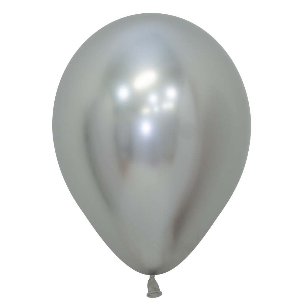 Latex Balloons 5 Inch Sempertex Reflex Silver