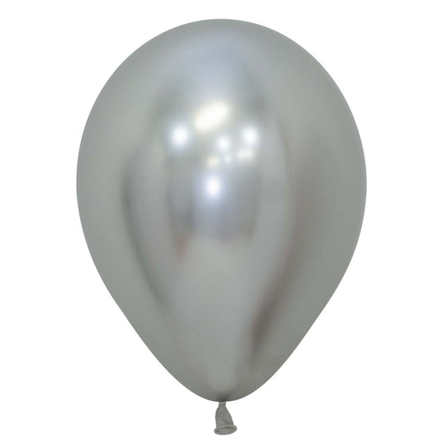 Latex Balloons 5 Inch Sempertex Reflex Silver