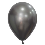 Latex Balloons 5 Inch Sempertex Silk Midnight Grey