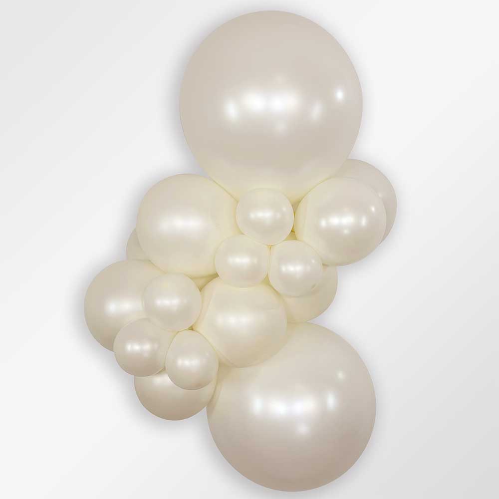 Latex Balloons 5 Inch Sempertex Silk Oyster White
