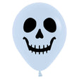 Latex Balloons Skull Face Fashion White