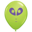 Latex Balloons Space Alien Lime Green