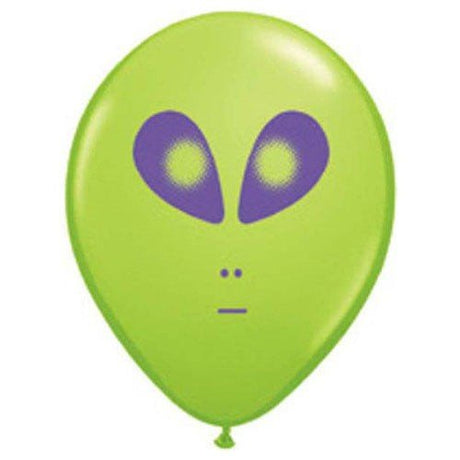 Latex Balloons Space Alien Lime Green