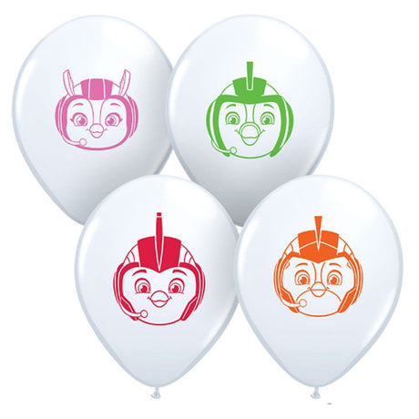 5 Inch Top Wing Faces Assortment Latex Balloons