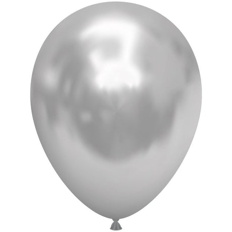 Latex Balloons 5 Inch TUFTEX Effects Silvery