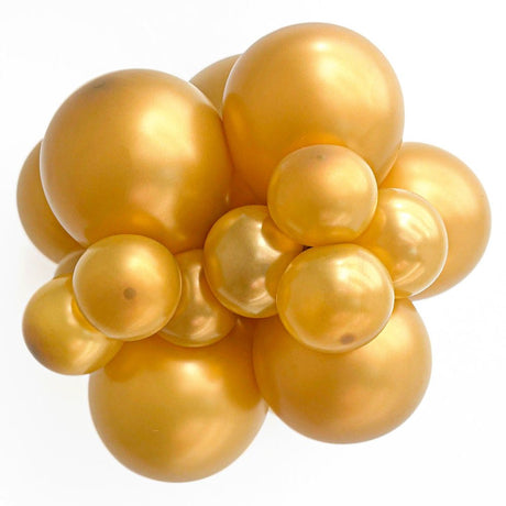 Latex Balloons 5 Inch TUFTEX Metallic Gold