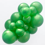 Latex Balloons 5 Inch Metallic Green