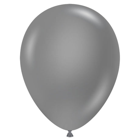 Latex Balloons 5 Inch TUFTEX Metallic Silver