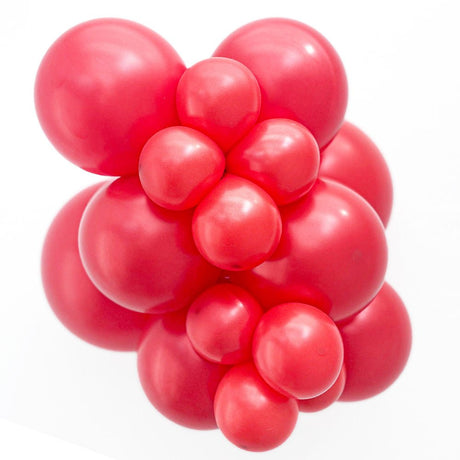Latex Balloons 5 Inch TUFTEX Metallic Starfire Red