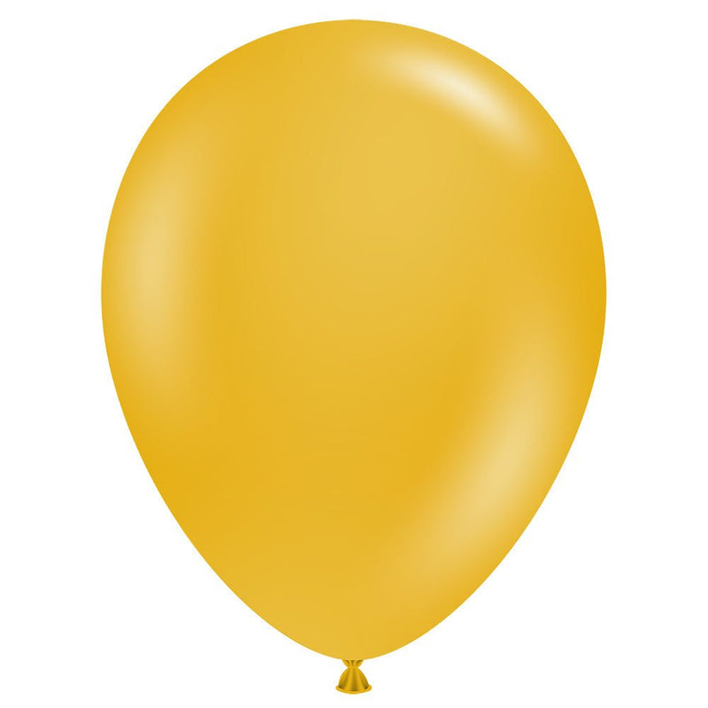 5 Inch Latex Balloons Mustard