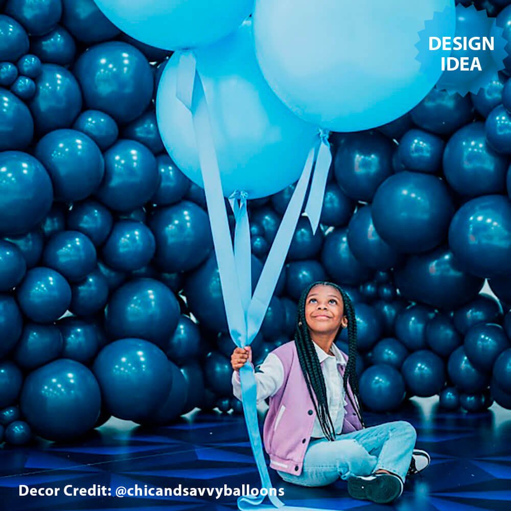 Latex Balloons 5 Inch Naval Blue