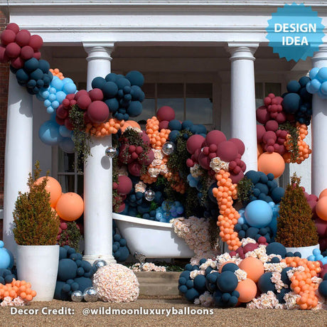 Latex Balloons 5 Inch Naval Blue