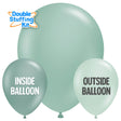 Latex Balloons 5 Inch TUFTEX Pastel Mint Double-Stuffing Kit