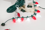 100' Outdoor Christmas Lighting Kit - Cool White/Red