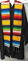 Authentic Mexican Serape Graduation Stole Sash Cotton Fabric - Assorted Stripe Pattern, 5" Wide X 76" Long (1 Piece)